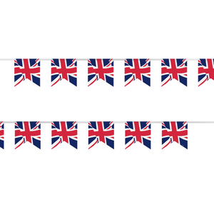 Union Jack 9ft Plastic Pennant Bunting