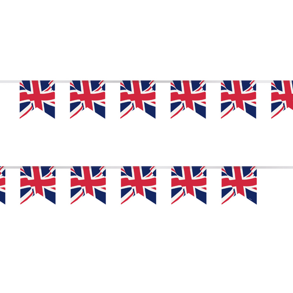 Union Jack 9ft Plastic Pennant Bunting