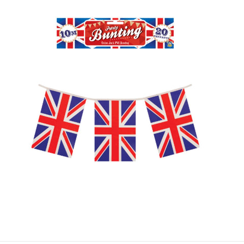 Union Jack Flag Banner 10M (20 Flags)