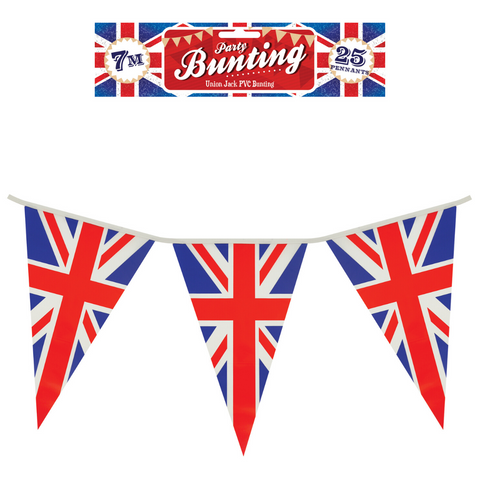 Union Jack PVC Flag Pennants Banner 7M