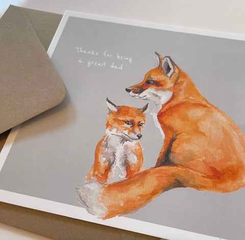 Father's Day Fox card