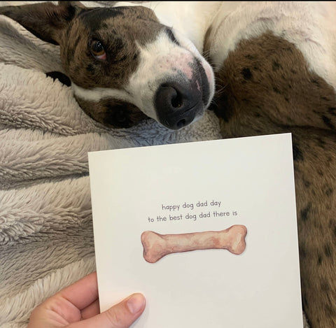 Dog Dad Father's Day card