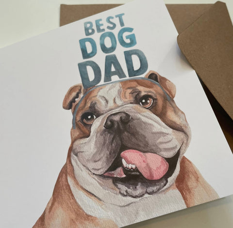 Best Dog Dad card