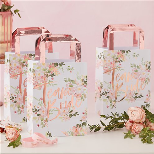 Floral Hen Party Paper Bags - 20cm