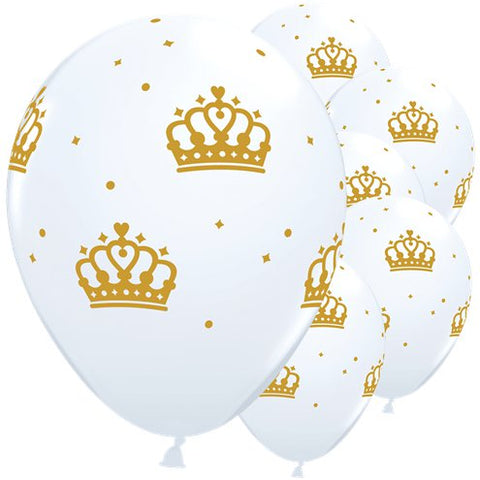 Royal Crown Balloons - 11" Latex (1 balloon Inflated)