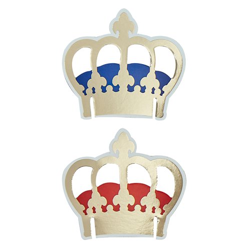 Crown Glass Decorations 10 pk