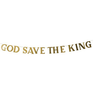 God Save the King Paper Banner - 2m