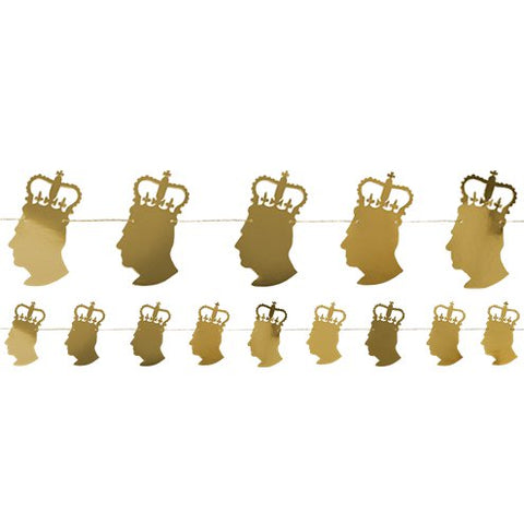 King Charles Cut Out Paper Garland - 2.5m