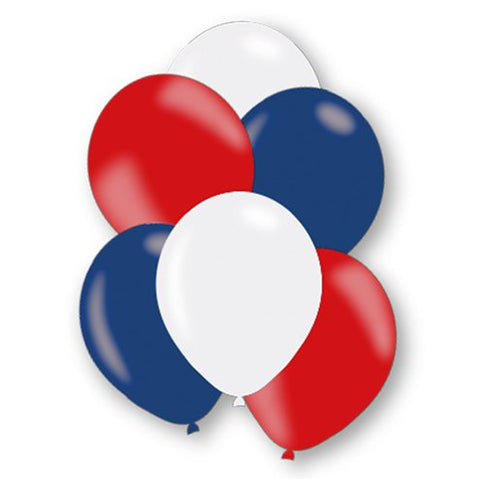 Red, White & Blue Balloons - 11" Latex