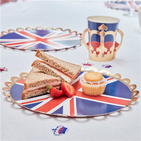 Royal Union Jack Paper Plates