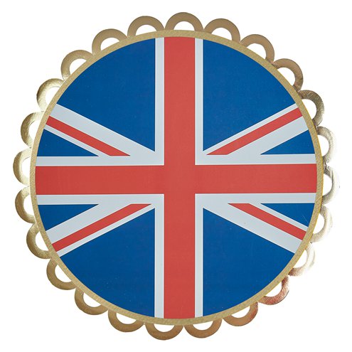 Royal Union Jack Paper Plates