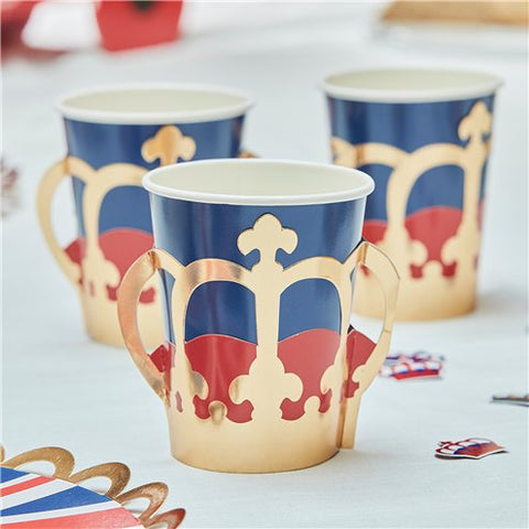 Royal Crown Pop Out Paper Cups - 255ml