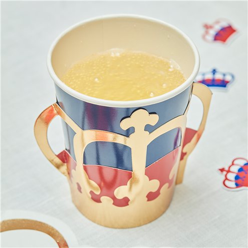 Royal Crown Pop Out Paper Cups - 255ml