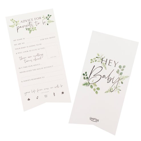 Botanical Baby Advice For The Parents Cards