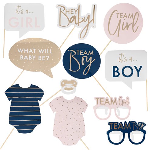 Gender Reveal Photo Props