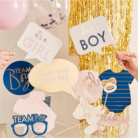 Gender Reveal Photo Props