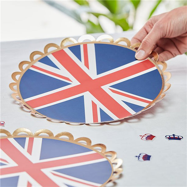 Royal Union Jack Paper Plates