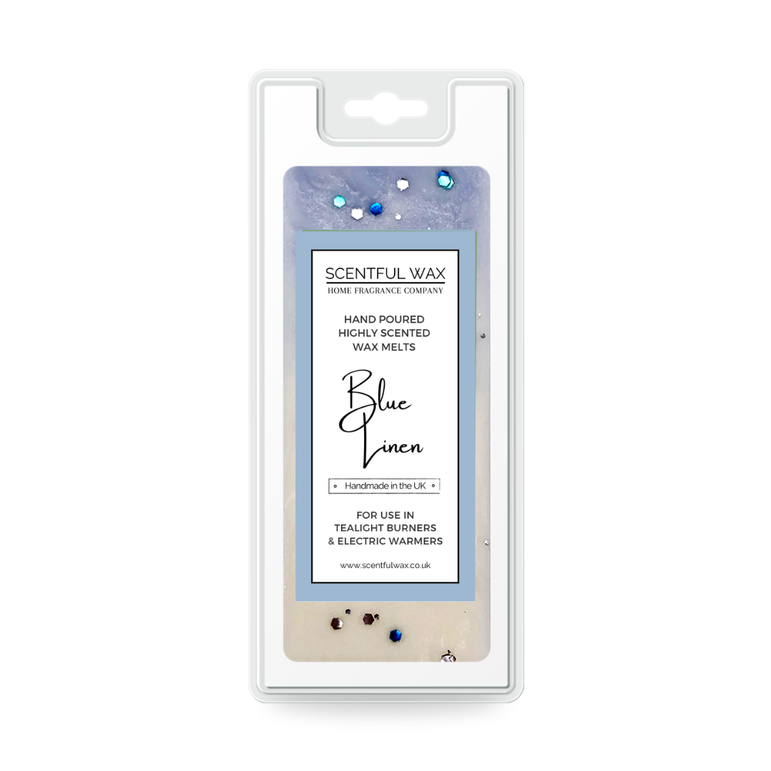 Blue Linen Snap Bar