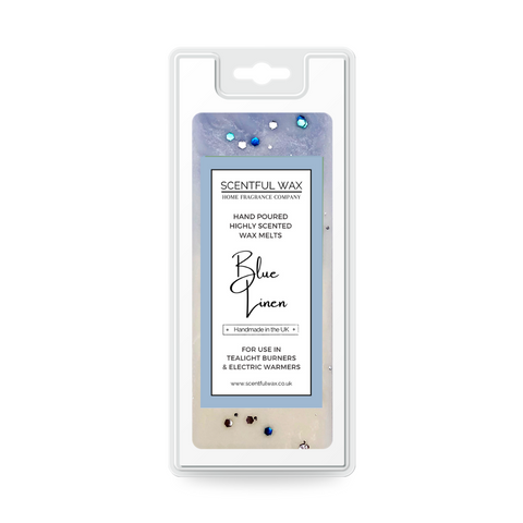 Blue Linen Snap Bar