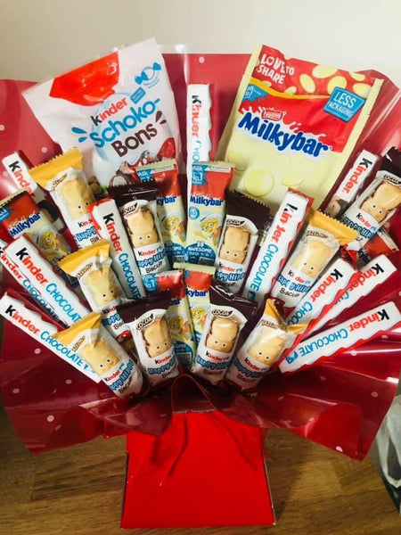 Kinder Surprise & Milky Bar Chocolate Bouquet