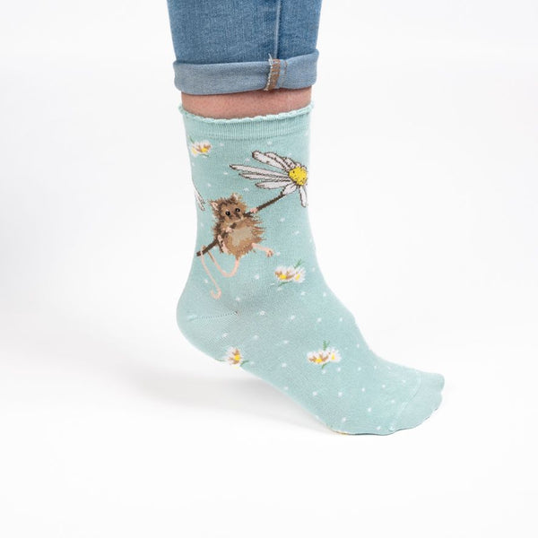 'Oops a Daisy' mouse socks